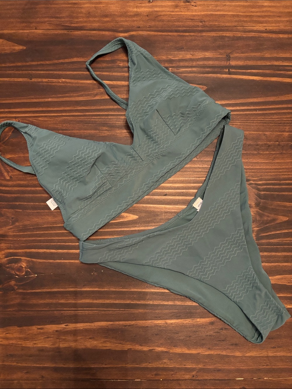 Aerie green medium scoop cheeky bikini